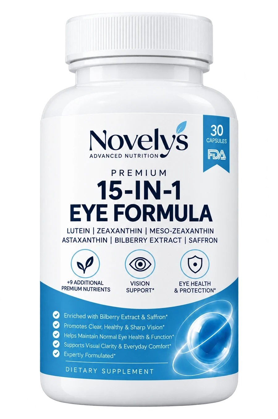 Novelys 15-in-1 Eye Formula bottle